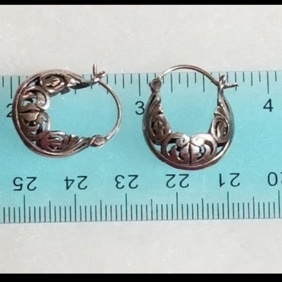 Silpada Sterling Silver Filigree Earrings - Picture 9 of 11